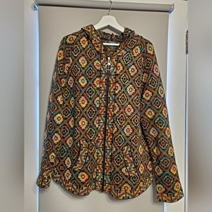 Papillion zip up knit cardigan